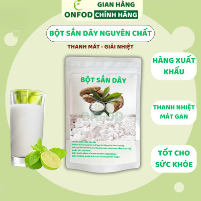 Bột sắn dây nguyên chất ONFOD trà thảo mộc hoa quả thanh nhiệt giải khát hàng xuất khẩu