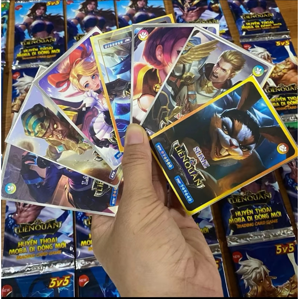 Sỉ Dây 36 gói thẻ bài liên quân mỗi túi4-5 thẻ