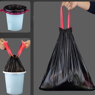 Set 100 Túi Đựng Rác Có Dây Rút Kích Thước Lớn 50x45cm Chất Liệu PE Siêu Dai Siêu Bền Túi Đựng Rác