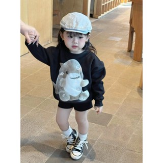  Áo nỉ cổ tròn cho bé trai,bé gái hình baby shark cá mập áo nỉ sweater thu đông trẻ em,TPKIDS M468  