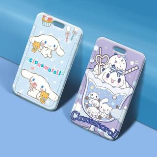 Vỏ bọc thẻ ID, dây đeo thẻ tên in hình Thỏ Tai Dài Cinnamoroll