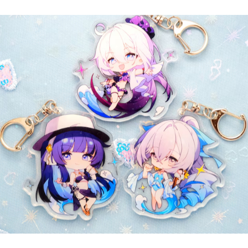 Honkai Impact 3rd - Character keychains - Summer edition