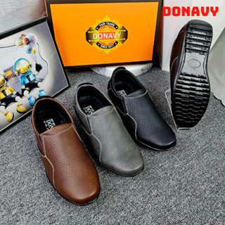  Giày Lười Nam DONAVY Cao Cấp Da Chống Nhăn Thấm Nước Trầy Xước Đế Chống Trơn Trượt Size 38-44 D.G7L 
