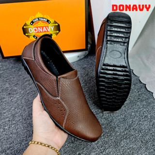Giày Lười Nam Da DONAVY Cao Cấp, Da Chống Nhăn Thấm Nước Trầy Xước, Đường May Bền Chắc Tinh Tế D.G7L