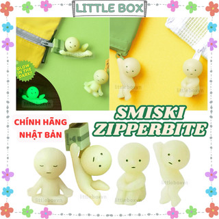 [New - Chính hãng Nhật] Zipperbite Smiski Mô hình trang trí gắn dây kéo phát sáng