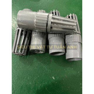 [LUPPE GIẾNG NHỰA XÁM] LÚP PÊ GIẾNG LƯỚI XÁM NHỰA PVC CHÕ BƠM RỌ HÚT NƯỚC LƯỚI 21 27 34 42 49 60 LUP-GIE-XAM