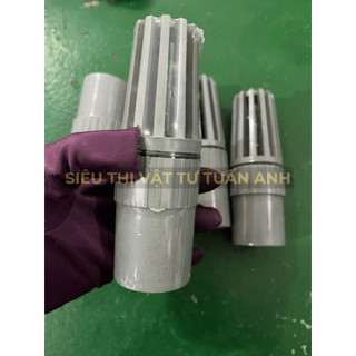 [LUPPE GIẾNG NHỰA XÁM] LÚP PÊ GIẾNG LƯỚI XÁM NHỰA PVC CHÕ BƠM RỌ HÚT NƯỚC LƯỚI 21 27 34 42 49 60 LUP-GIE-XAM
