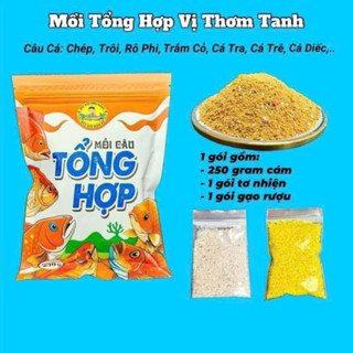  Mồi Câu Cá Tổng Hợp BIỆT ĐỘI SĂN HÀNG gói 250g tặng kèm tơ nhện và gạo bên trong 