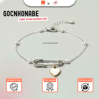 Vòng Tay Safety Pin Xinh Iu - Lắc tay nữ Safety pin - Vòng tay safety pin chính hãng