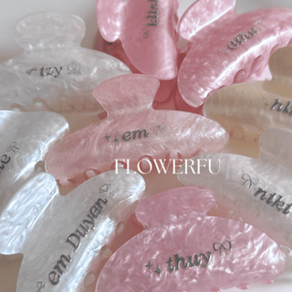 KẸP CUSTOM CHỮ TRÁNG GƯƠNG BẠC Tối Giản