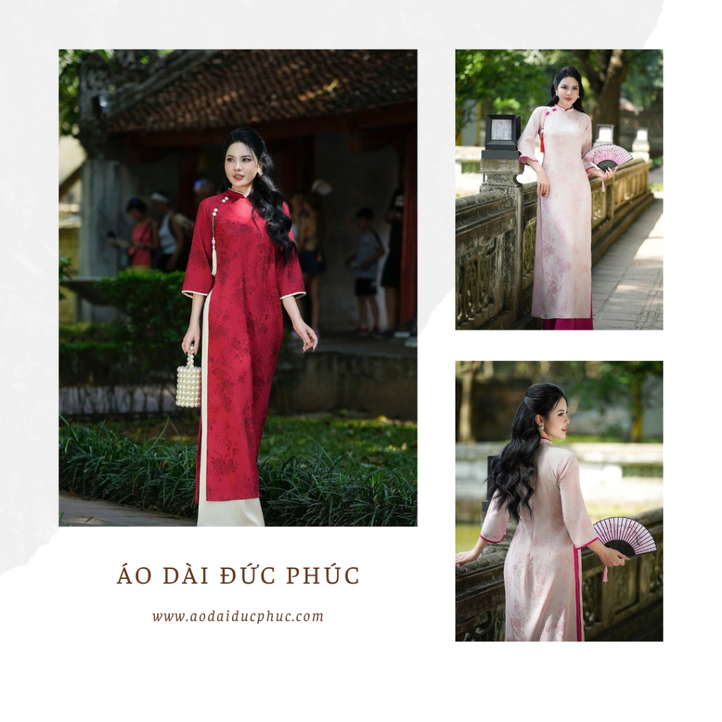 Bộ áo dài cách tân Gấm Siêu Xinh . CT5