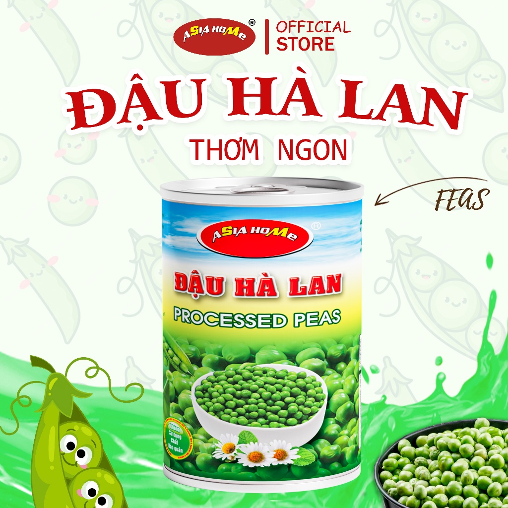Đậu Hà Lan Thượng Hạng 430gr Dễ Dàng Sử Dụng, Nguyên Liệu Tự Nhiên