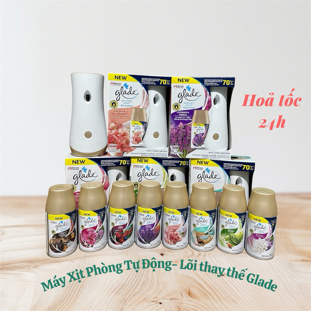 (Chai) Lõi Thay Thế Xịt Thơm Phòng Tự Động Glade 252ml