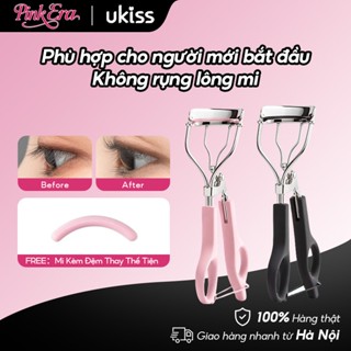  UKISS Kẹp uốn mi giúp lông mi cong lâu giữ nếp bền kèm đệm mềm dễ dùng cho người mới bắt đầu 