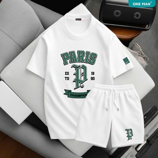  Bộ quần áo thun nam nữ form rộng ONE MAN 100% cotton co giãn thoáng khí phong cách boy phố hiện đại SD307 