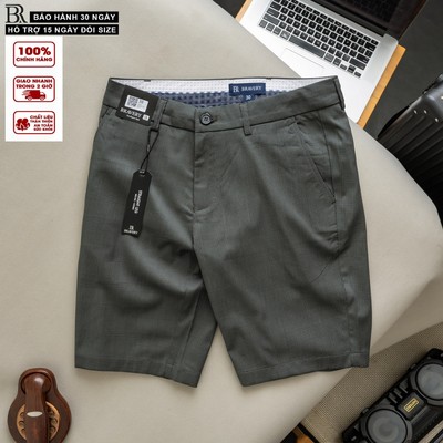 Quần short nam Caro BR Vải viscose mềm thoáng mát, chống nhăn, bền màu, sang trọng - Bravery