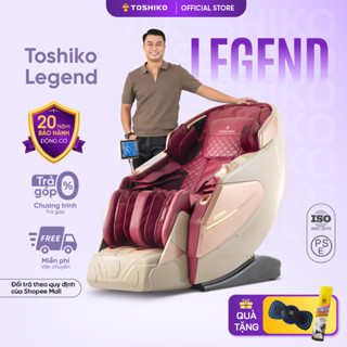 Ghế massage cao cấp Toshiko Luxury Legend sử dụng con lăn Silicon với 10 công nghệ massage tiên tiến