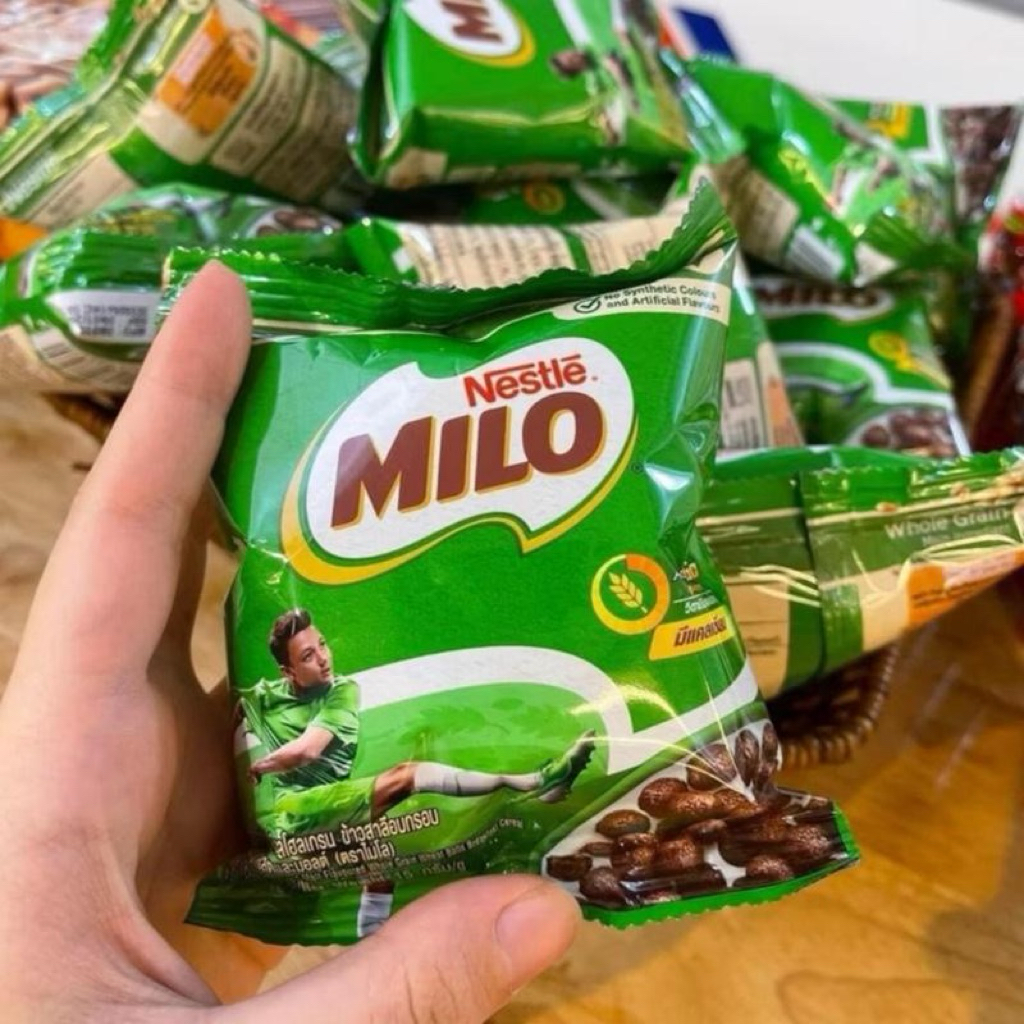 Bim Bim Milo Thái Lan Lốc 12 Gói - Ngũ Cốc Ăn Sáng Nestlé Milo 15g