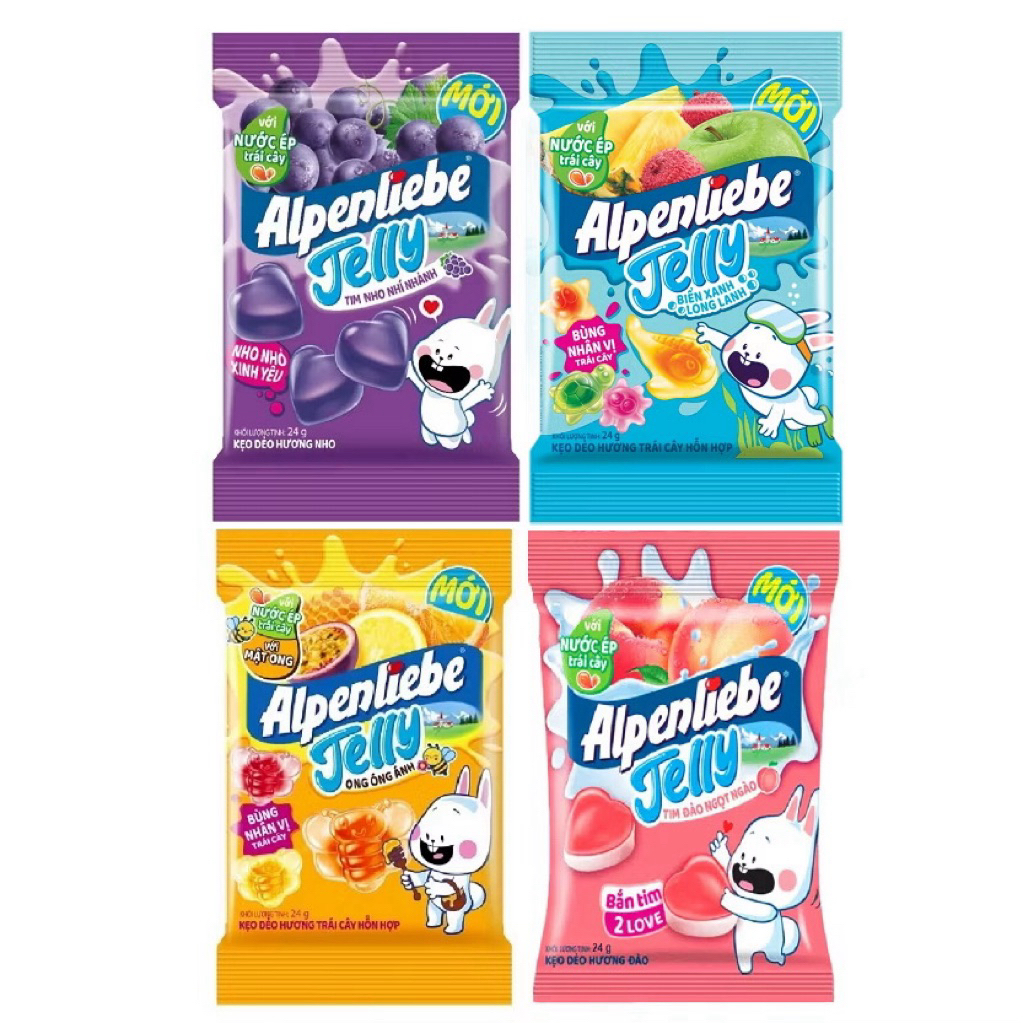 Kẹo dẻo nhân trái cây Alpenliebe Jelly 24gr