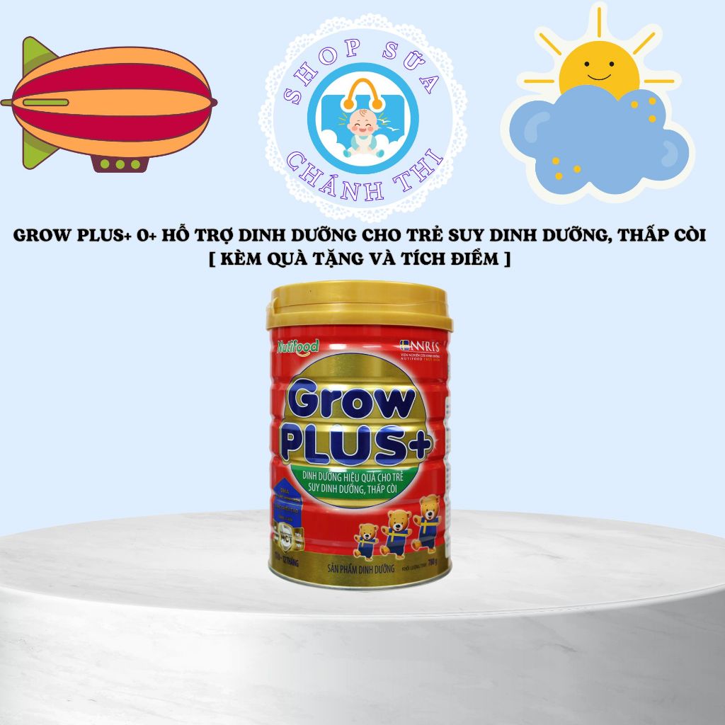 Sữa Grow Plus Đỏ 0+ 780g, Sữa Grow Plus Đỏ Hỗ Trợ Tăng Cân Và Đề Kháng Cho Bé [Kèm Quà]