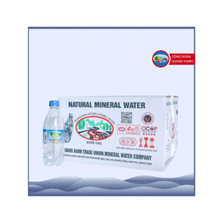  Thùng 20 chai nước khoáng mặn Quang Hanh 500ml - Khoáng Quảng Ninh tốt cho dạ dày tiêu hoá đầy hơi 