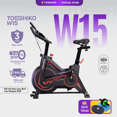 Xe đạp tập thể dục thể thao tại nhà TOSHIKO W15 sử dụng công nghệ kháng từ cao cấp Bảo hành 3 năm