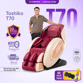 [Tặng xe đạp X9] Ghế Massage Đa Năng Toshiko T70 điều khiển giọng nói, sở hữu con lăn 4D di chuyển tổ hợp 15 bài tập