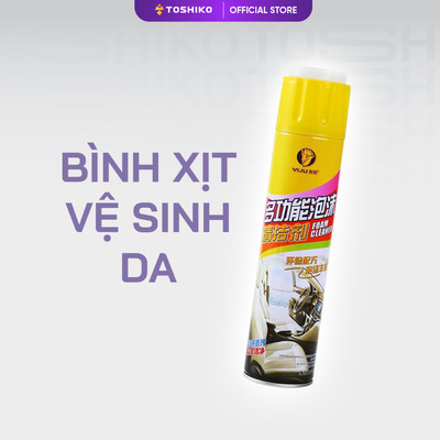 Bình xịt vệ sinh da ghế massage Toshiko giúp làm sạch, sáng bóng da ghế