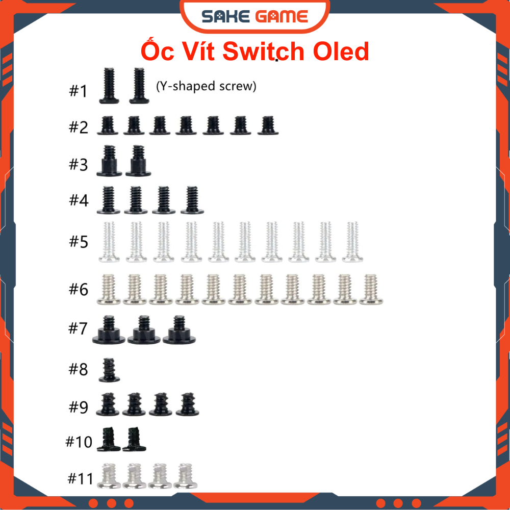 Ốc Vít Nintendo Switch Oled Ốc Vít Switch Oled Ốc Vít Oled Ốc Nintendo Switch Oled Ốc Switch Oled Ốc