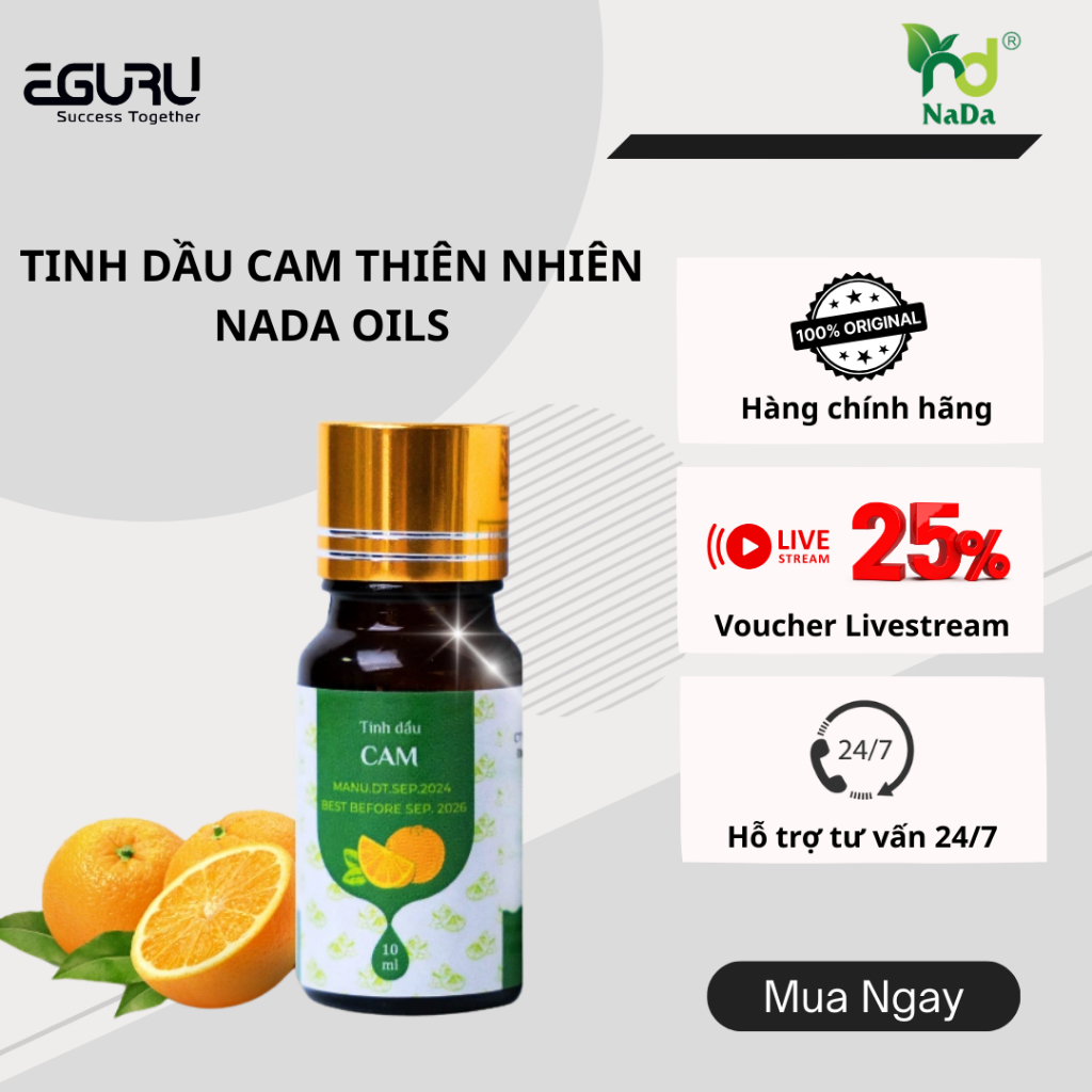 Tinh dầu cam thiên nhiên NADA OILS