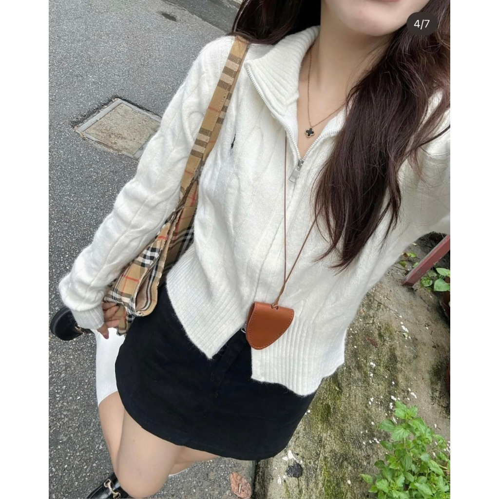 ÁO LEN VẶN THỪNG HỌA TIẾT NGỰA KHÓA 2 ĐẦU HÀNG QC PHÙ HỢP THU ĐÔNG - DÀNH CHO NỮ | BigBuy360 - bigbuy360.vn