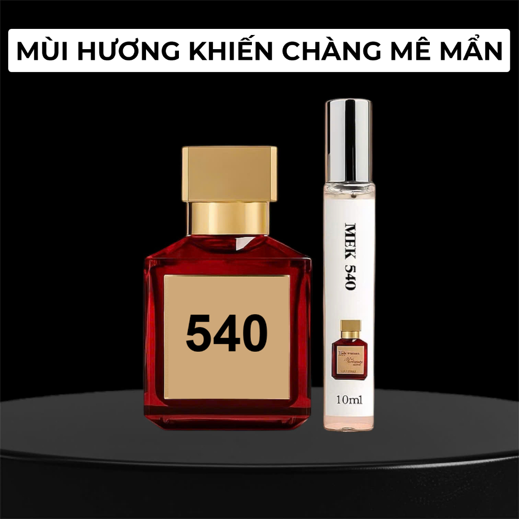 Nước hoa nữ  MFK 540 chiết 10ml – Nước hoa nữ thơm lâu chính hãng, mùi hương khiến chàng mê mẩn