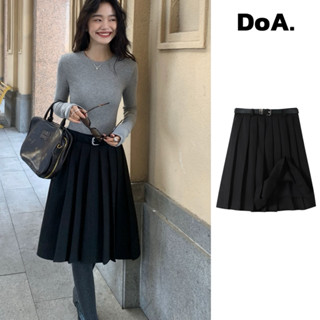   DEAL MỞ BÁN  Chân váy xếp ly nhỏ dáng lửng có túi quần DoA Casual  chân váy nữ công sở dáng A basic dễ phối đồ 