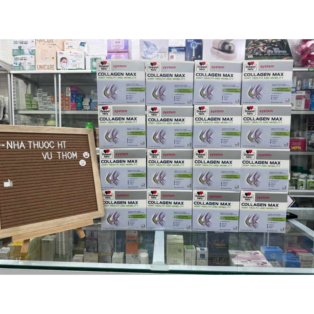 Collagen thuỷ phân tăng độ linh hoạt của khớp Doppelherz Collagen Max (Hộp 30 ống) T6.2026