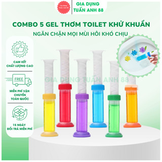 {COMBO 5}Gel thơm toilet khử trùng, khử khuẩn làm sạch bồn cầu có 6 mùi hương hoa thơm dễ chịu - GDTA88