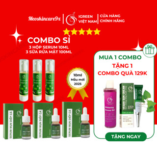  Combo sỉ 6 sản phẩm dưỡng da IGREEN: Serum diếp cá Sữa rửa mặt tinh chất dưỡng da - Kèm quà tặng 