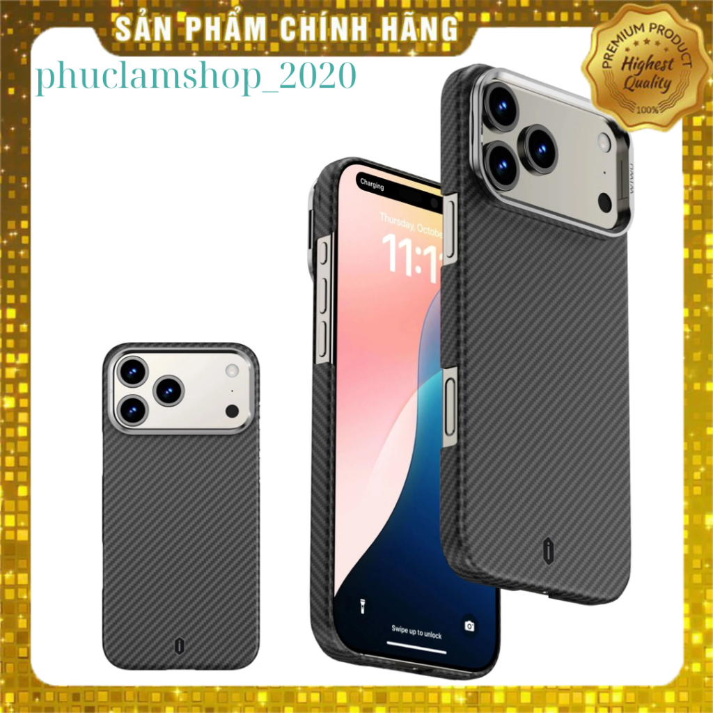 Ốp lưng WiWu Aramid Air Premium Case cho iPhone 17 16 Pro Max iPhone 17 16 Pro iPhone Air iPhone 17