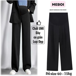 [Hàng tuyển] Quần Bầu Dáng Suông Rộng chất UMI LẠNH Loại Đẹp siêu mướt Co giãn có chun khuy chỉnh V2 dáng dài U5