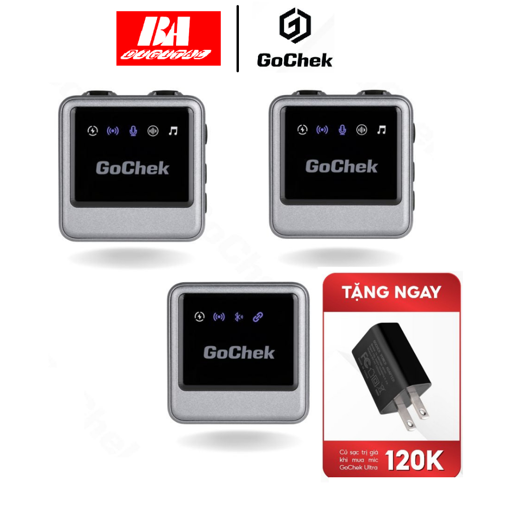 Mico thu âm Gochek Ultra Plus B - Thiết bị thu âm chuyên nghiệp Gochek tích hợp sử dụng đa thiết bị đa chức năng
