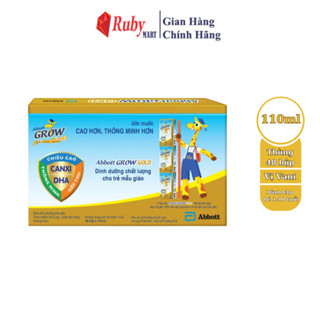 Thùng 48 hộp Sữa nước Abbott Grow Gold hương vani 110ML (Từ 1 tuổi)