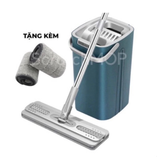 Bộ Chổi Lau Nhà Tự Vắt 360 Độ Thông Minh Cao Cấp Tặng 2 Bông Lau - PTLUXURY