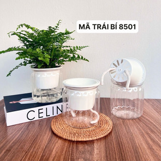 💥RẺ VÀ ĐẸP !!☄️COMBO 2 Chậu thuỷ sinh tự tưới, chậu trồng cây và hoa, trang trí bàn làm việc, phòng khách kt 11x13cm