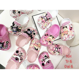  Dép sục Melody chất liệu Eva cao cấp mềm êm kèm sticker cho bé gái 