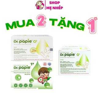   COMBO 2 HỘP TẶNG QUÀ   Gạc rơ lưỡi dr papie vệ sinh răng miệng cho bé từ sơ sinh và trên 1 tuổi  hộp 30 gói  