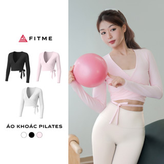 Áo khoác tập gym, pilates, yoga nữ Fitme Glow chống tia UV SPF 50+ tôn dáng thoáng khí AKGL01