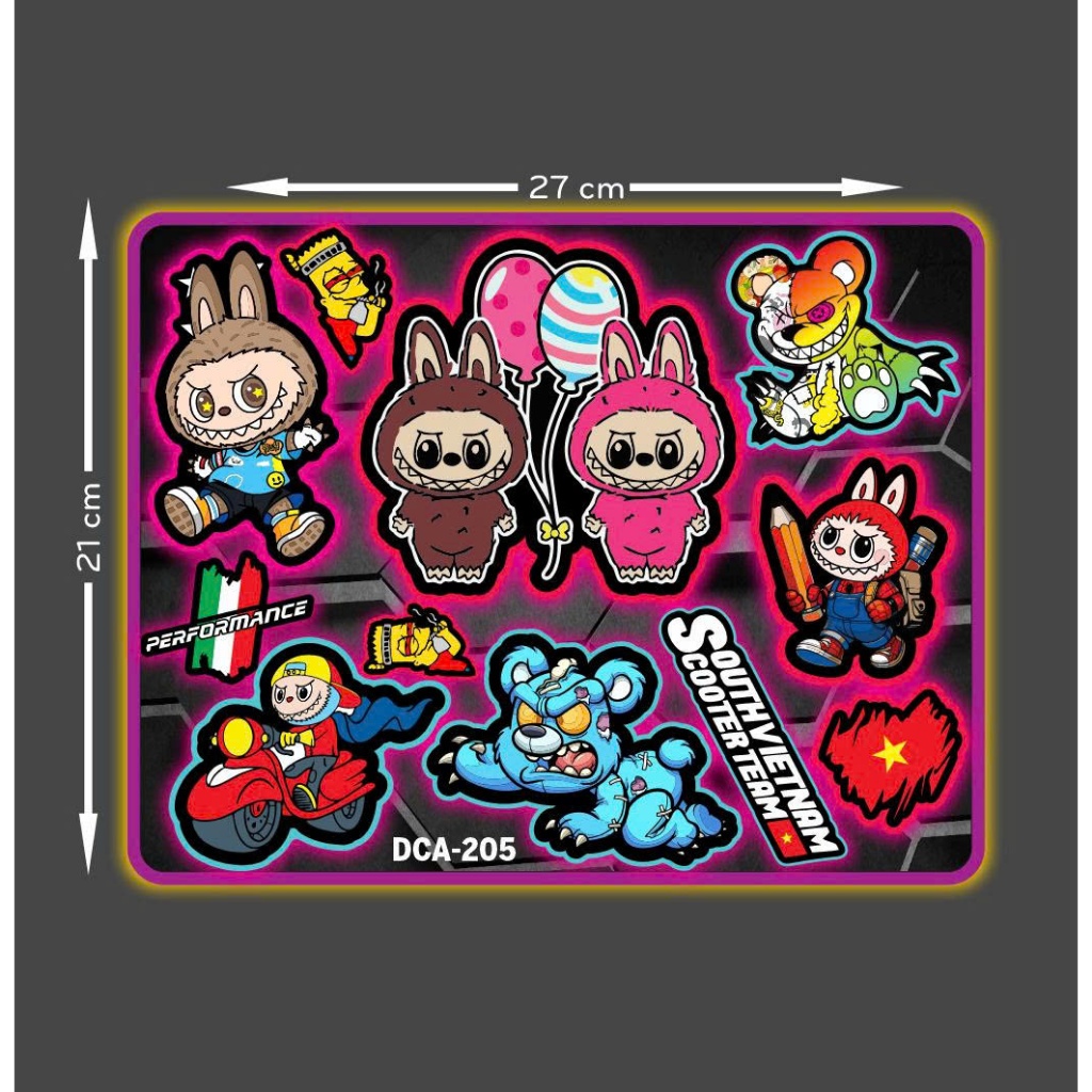 miếng dán sticker icon dán laptop pc xe máy dán mọi nơi bạn thíc chất liệu decal 3 lớp