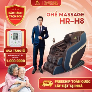 Ghế massage toàn thân HR Haruko H8 máy massage con lăn 3D lắp đặt tại nhà bảo hành trọn đời 