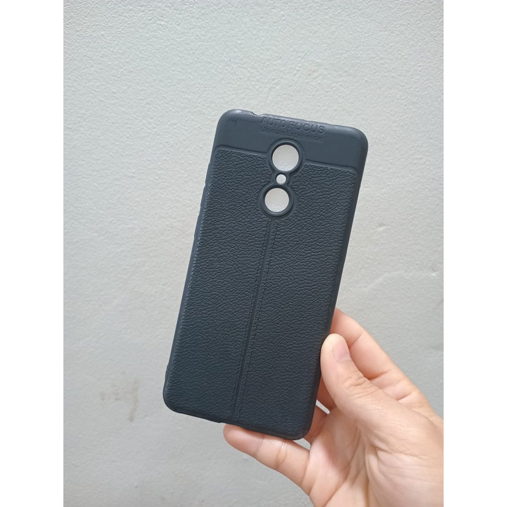 Ốp lưng dẻo vân da Auto Focus cho xiaomi redmi 5