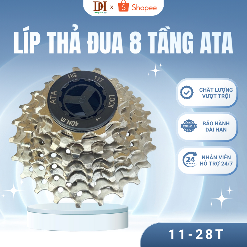 Líp thả đua ATA 8 tầng 11-28T - líp thả ATA chính hãng