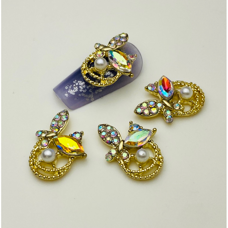 combo 3 charm cụm bư.ớm đá mã 123